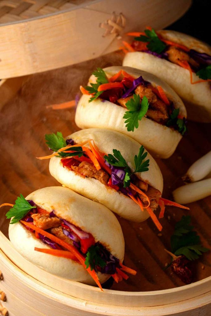 Crispy Pork Jowl Buns