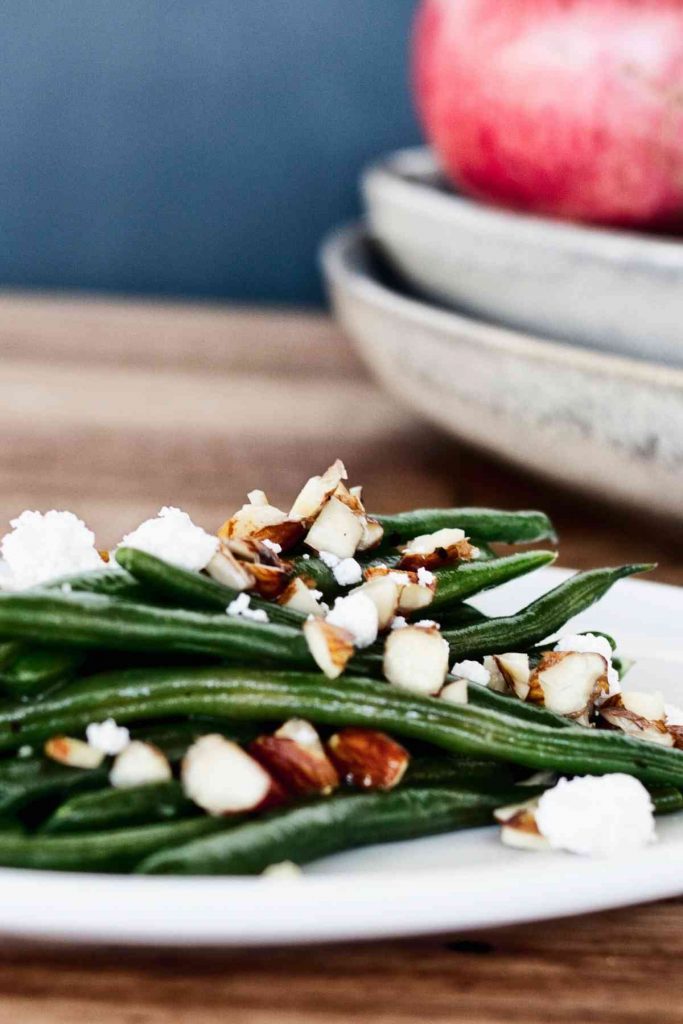 Green Bean Salad With Toasted Almonds & Feta
