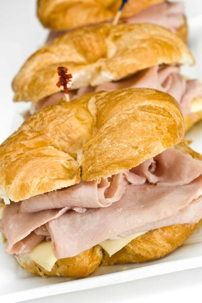 Ham & Swiss Croissant Sandwiches