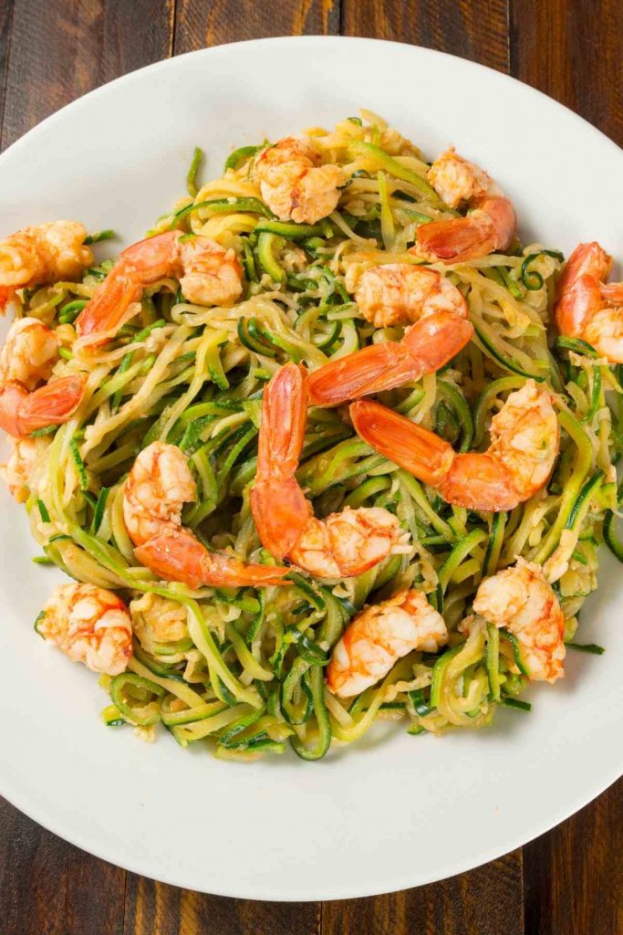 Keto Shrimp And Zoodles