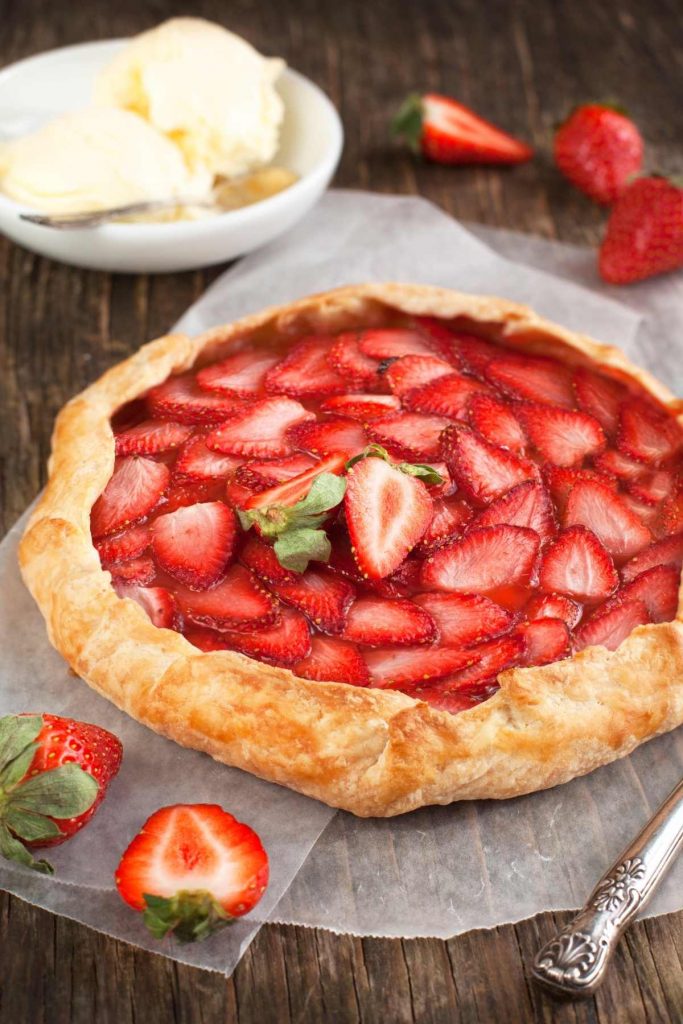 Mascarpone And Strawberry Galette