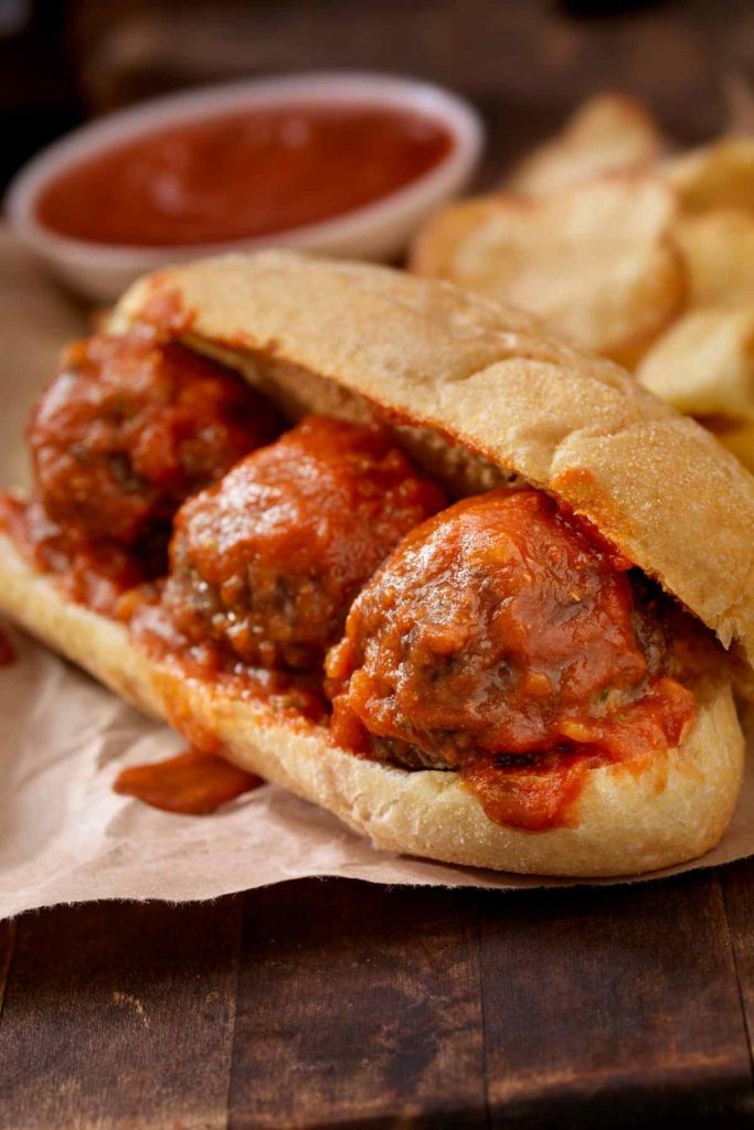 5-Ingredient Dump-And-Bake Meatball Subs