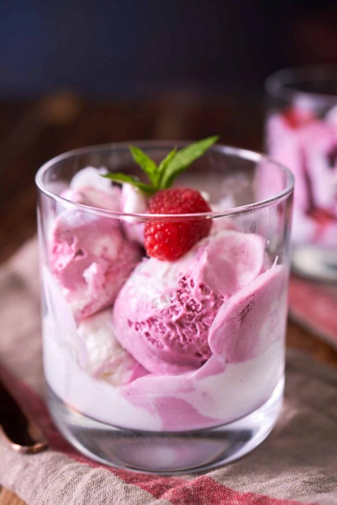 Ninja Creami Raspberry White Truffle Ice Cream