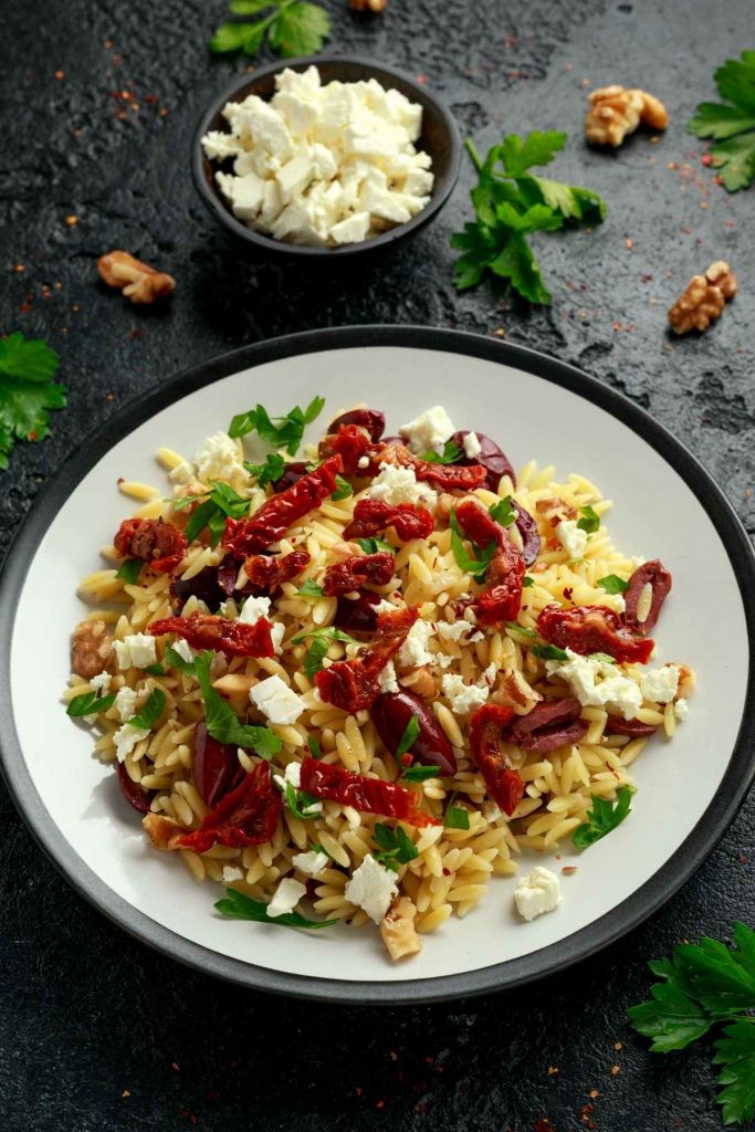 One-Pan Greek Orzo With Tomatoes And Feta