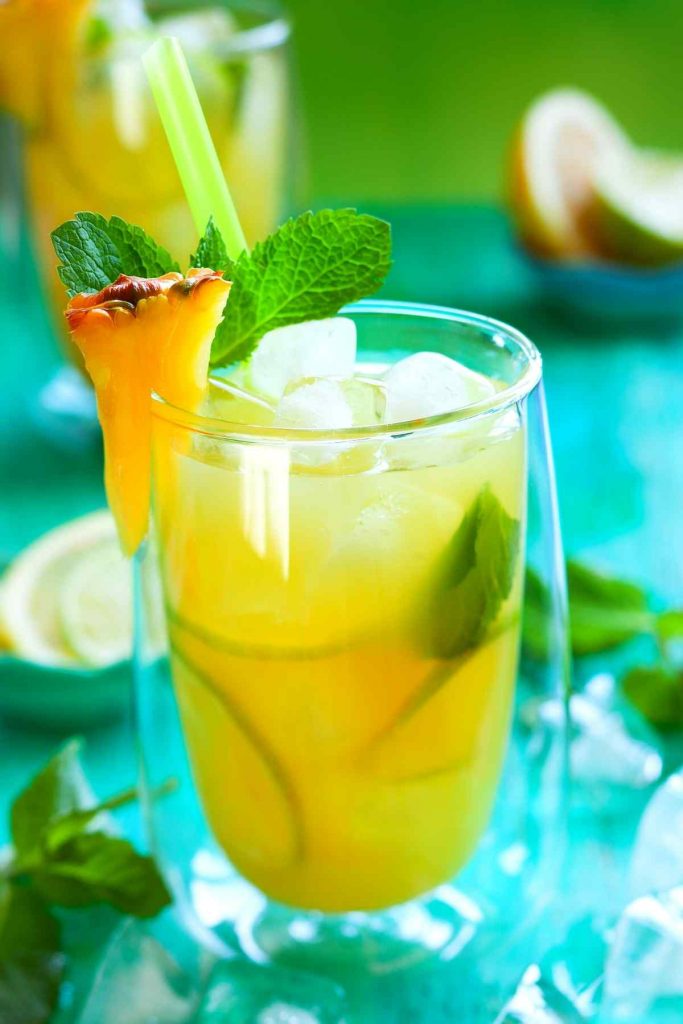 Pineapple Bourbon Lemonade Mixed Drink