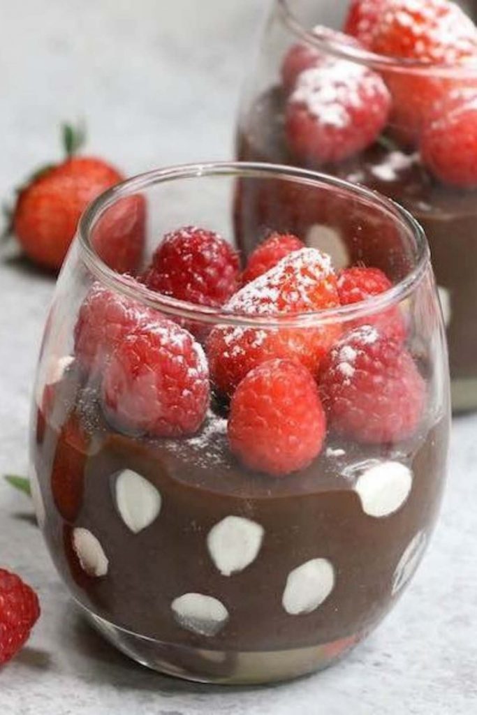 Polka Dot Chocolate Pudding