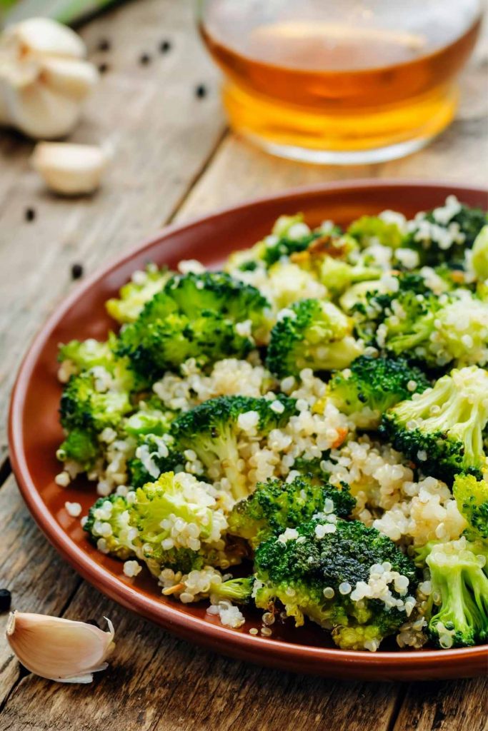 Roasted Broccoli Salad With Couscous And Lemon Tahini