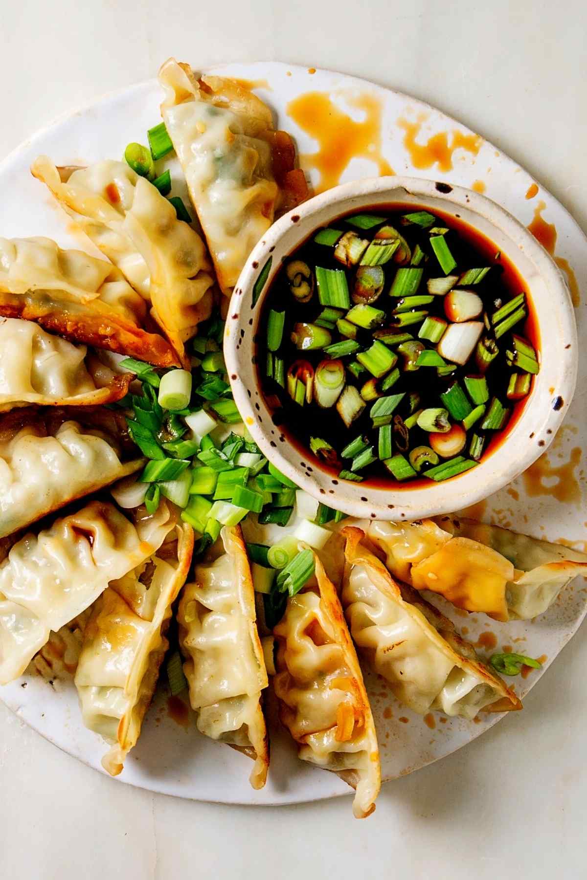 This Easy Soy Ginger Sauce is the perfect dipping sauce or drizzle for wontons, dumplings, spring rolls, or salad. It takes just 5 minutes to prepare and adds a deliciously sweet, salty and savory flavor to any dish.