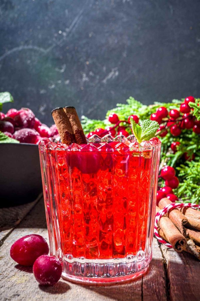 Sparkling Non-Alcoholic Cranberry Punch