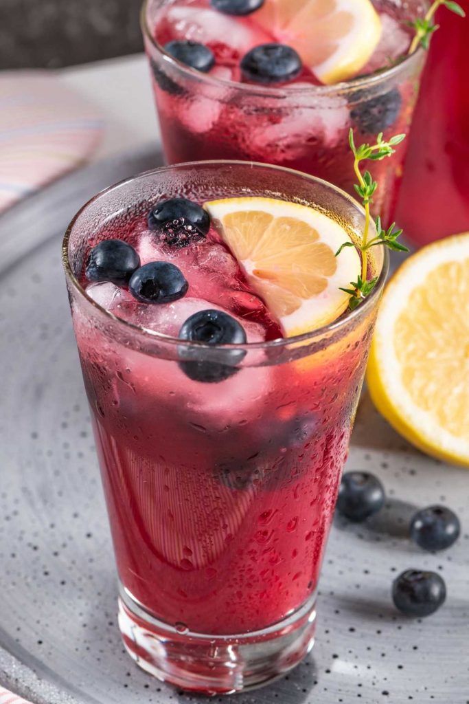 Spiked Blueberry Lemonade