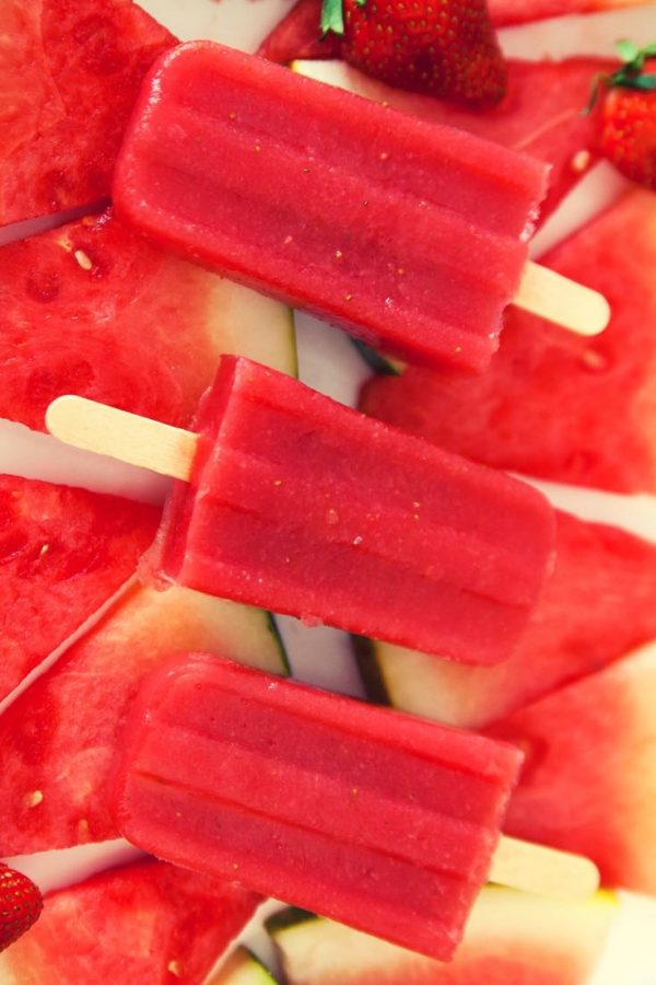 Strawberry Watermelon Popsicles