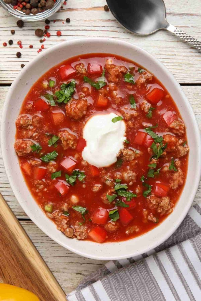 Stuffed Bell Pepper Soup