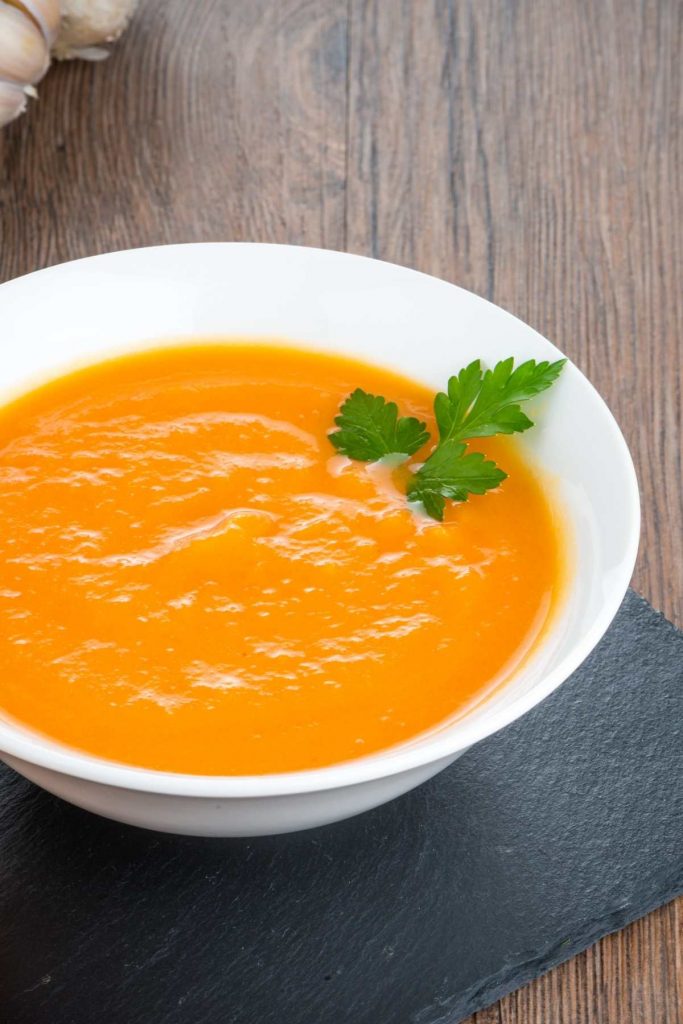 Thai Pumpkin Soup With Coconut Milk