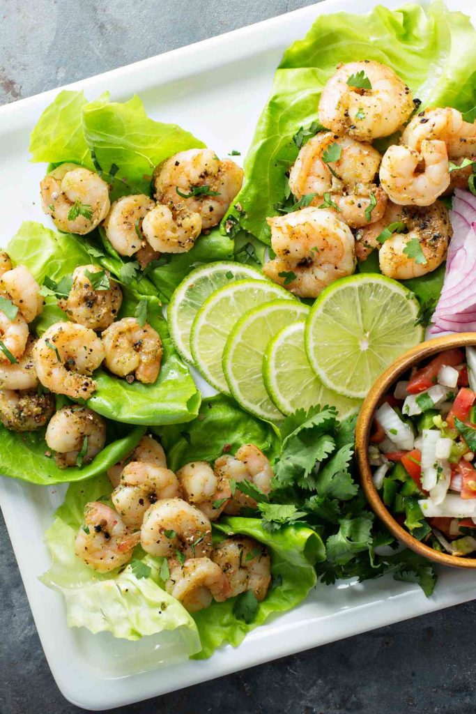 Blackened Shrimp Lettuce Wraps