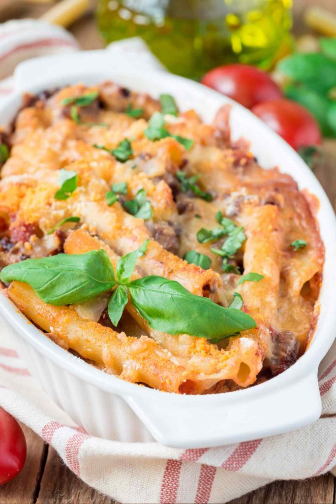 Freezer Friendly Baked Ziti