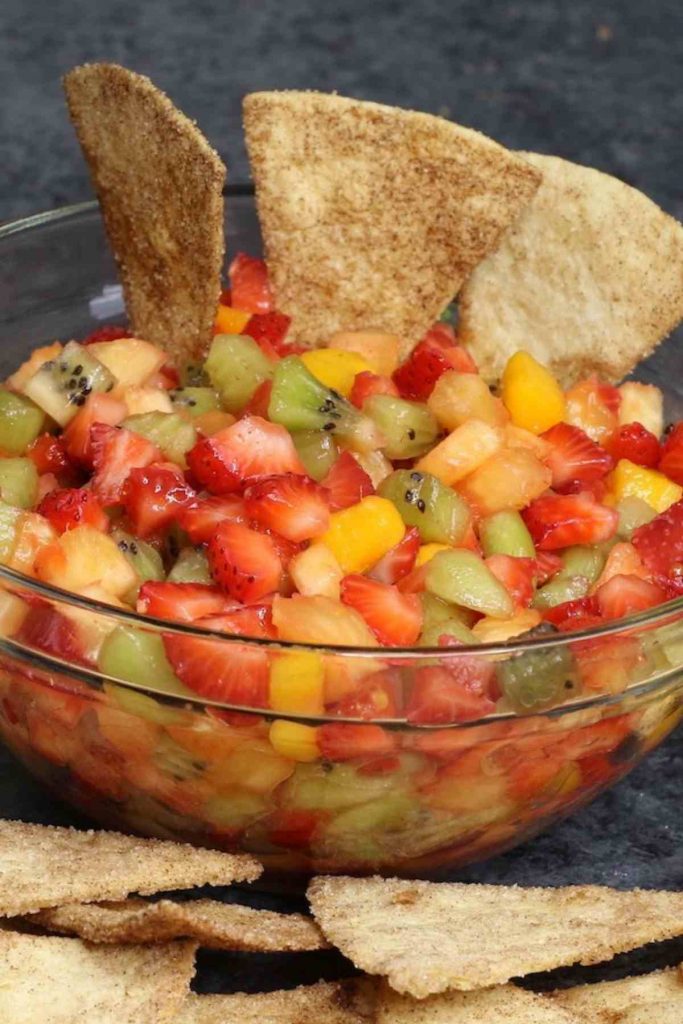 Fruit Salsa with Tortilla Chips