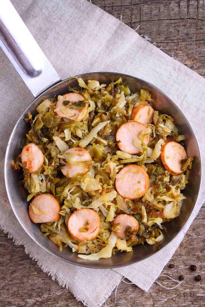 Keto Sausage and Cabbage Skillet
