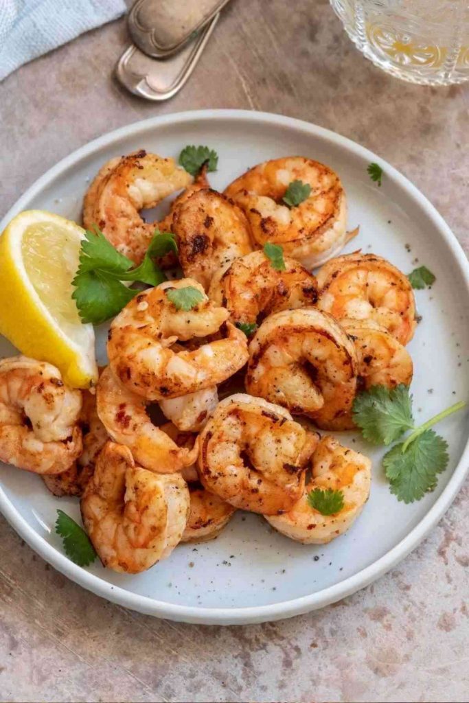 Lemon Cilantro Shrimp For Two