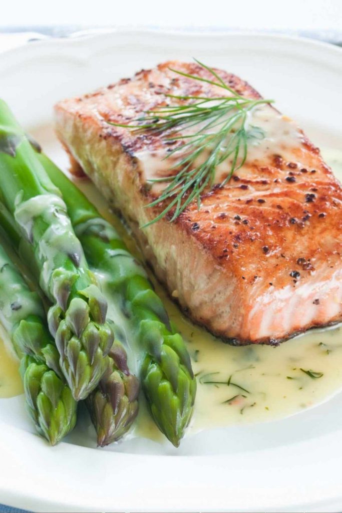 One Pan Lemon Pepper Salmon Garlic Parmesan Asparagus