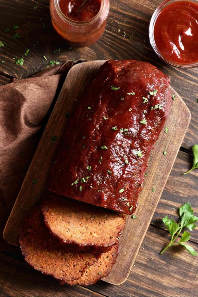 Turkey Meatloaf with BBQ Glaze