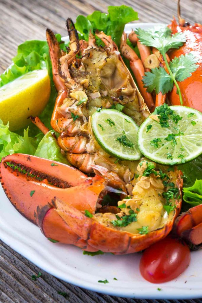 Baked Lobster with Butter and Shallots