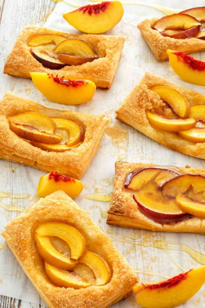 Mini-Peach Puff Pastry Tarts