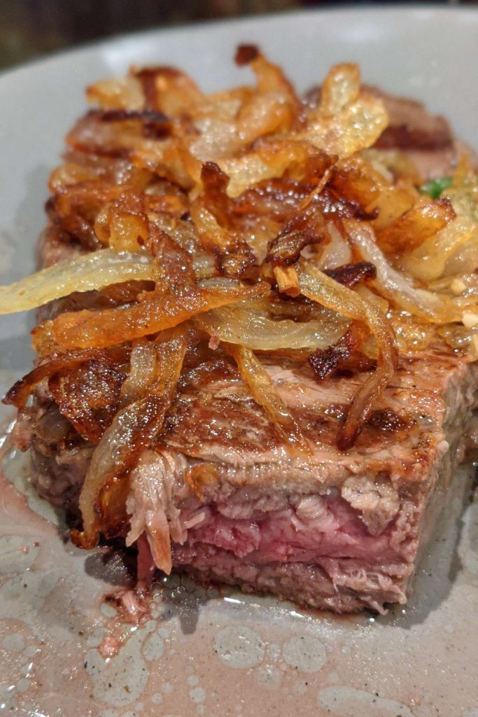 Steak Tips with Caramelized Onions