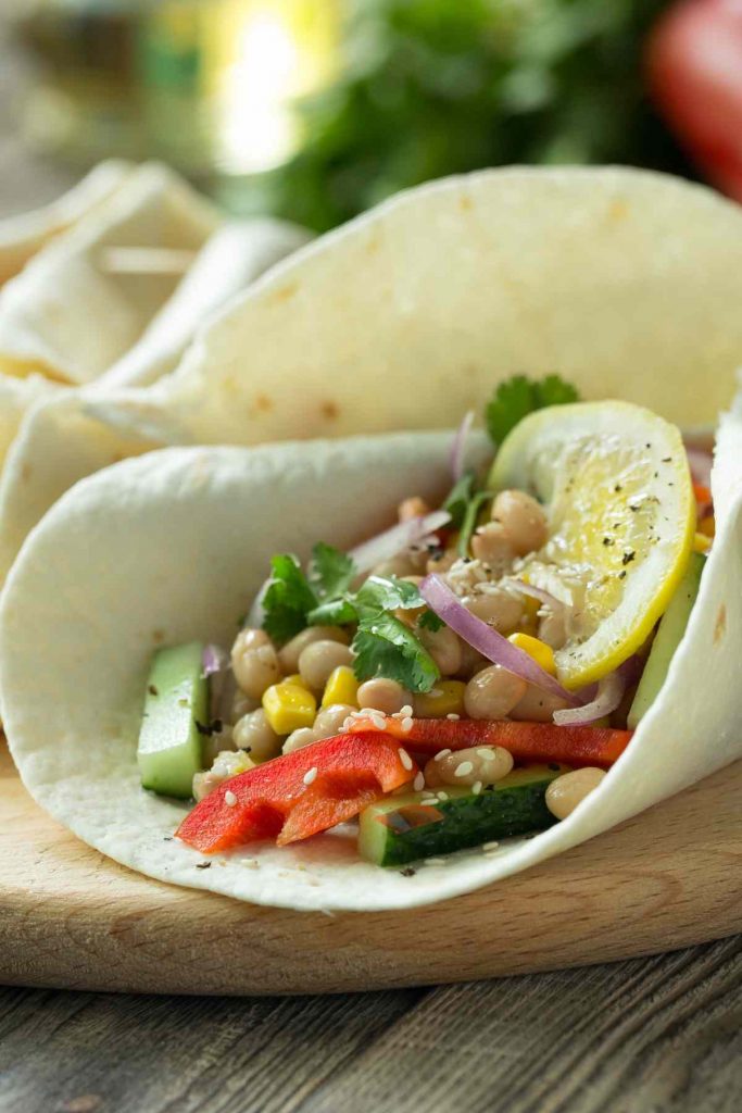 Vegan White Bean Tacos With Jalapeno Cilantro Sauce