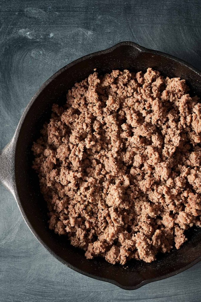 cooked ground beef
