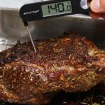 Tri Tip cooked to perfection and measured by an instant thermometer
