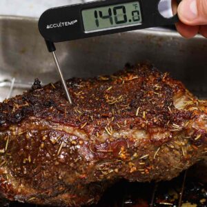 Tri Tip cooked to perfection and measured by an instant thermometer