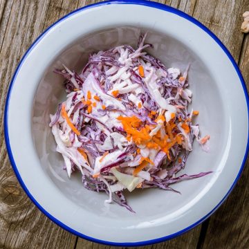 Is coleslaw keto-friendly? How many carbs are in coleslaw? In this post, you’ll learn all about coleslaw and get a delicious keto coleslaw recipe.