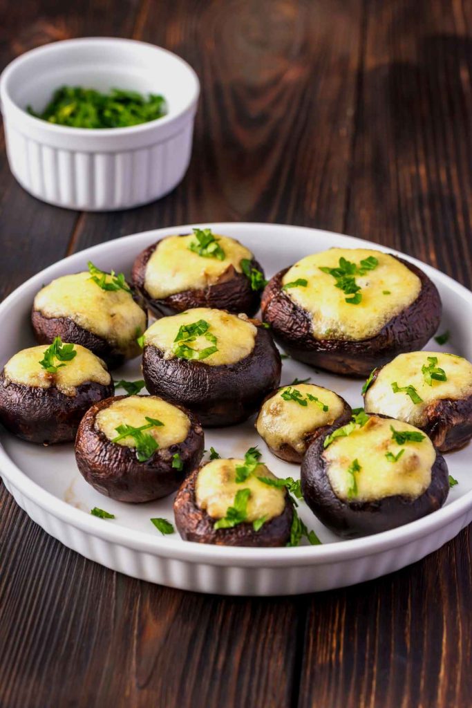 Keto Cream Cheese Stuffed Mushrooms