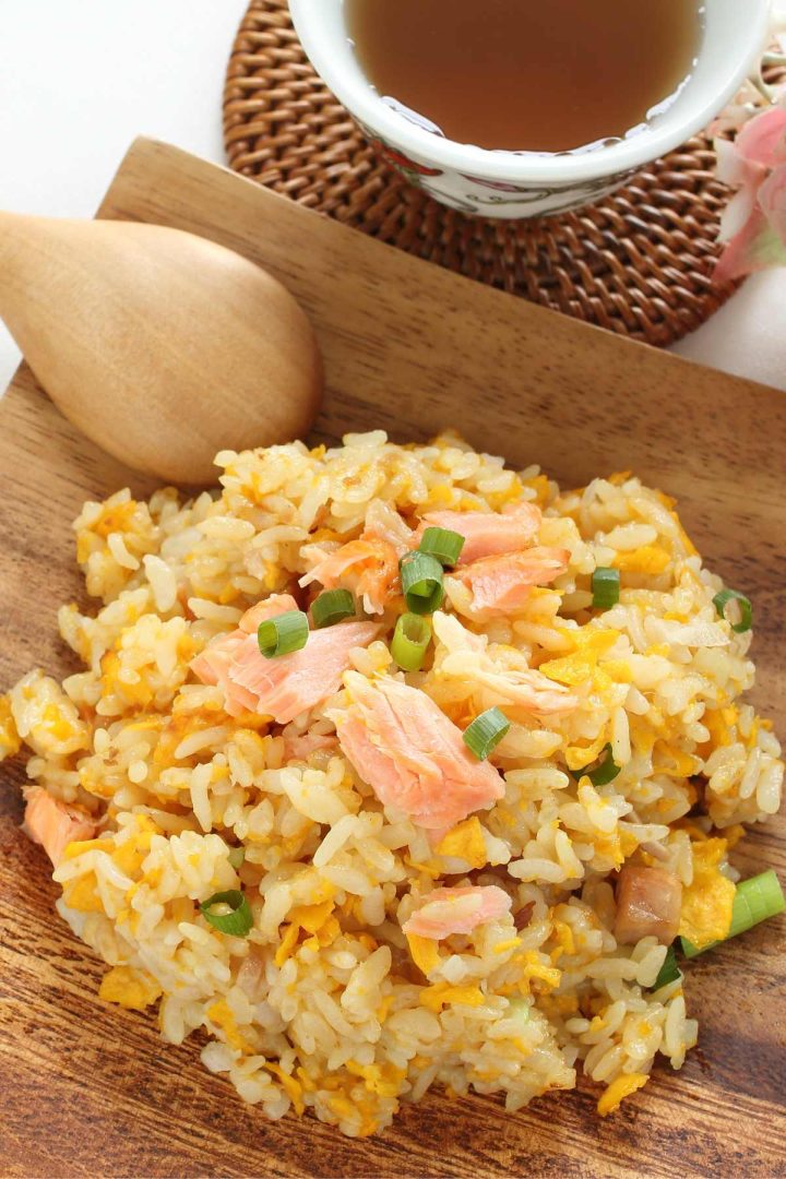 Easy Salmon And Rice Recipe IzzyCooking