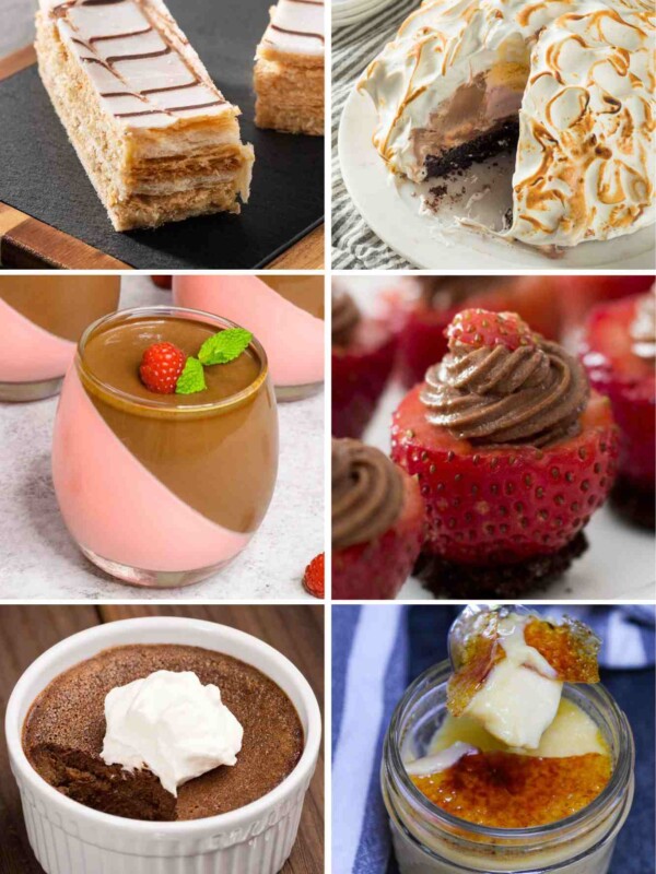 The only thing better than a sugary and delicious dessert is a fancy gourmet dessert that’s beautiful and easy to make from scratch. Find over 50 fancy desserts below to satisfy your sweet tooth! Whether you’re craving a classic French dessert for two, or an impressive chocolate treat for a crowd, we’ve got you covered.