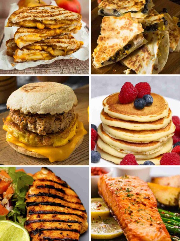 Did you know there are so many dishes you can make on your Blackstone griddle besides pancakes for breakfast? Is there anything better than a Grilled Cheese Sandwich on a flat top griddle? From healthy recipes to camp side favorites, we’re about to take you on Griddle Recipes hayride you won’t forget!!