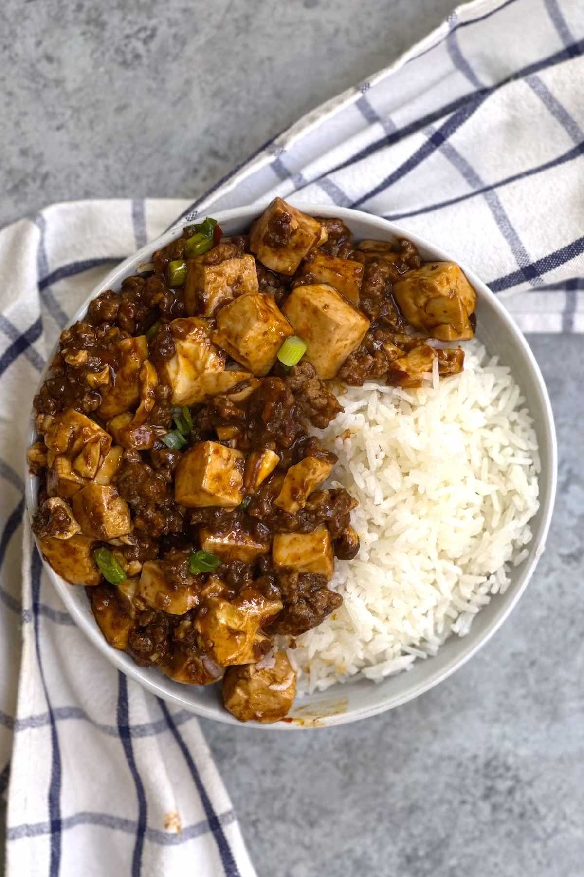 Bean Curd Szechuan Style (Mapo Tofu)