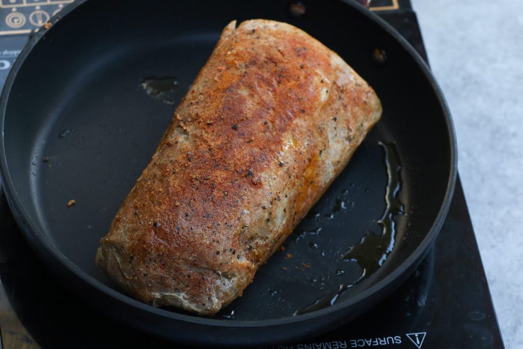 Sear Pork Loin after Sous Vide Cooking