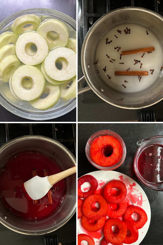 How to make spiced apple rings step-by-step photos